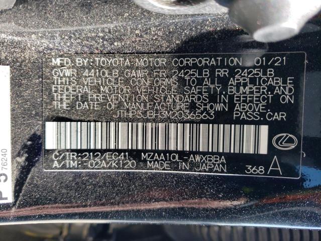 2021 LEXUS UX 200 JTHP3JBH3M2036563