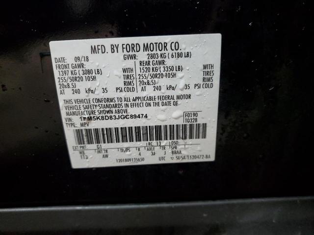 2018 FORD EXPLORER X - 1FM5K8D83JGC89474