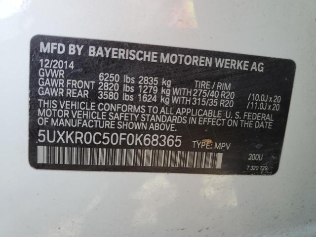 2015 BMW X5 XDRIVE3 - 5UXKR0C50F0K68365