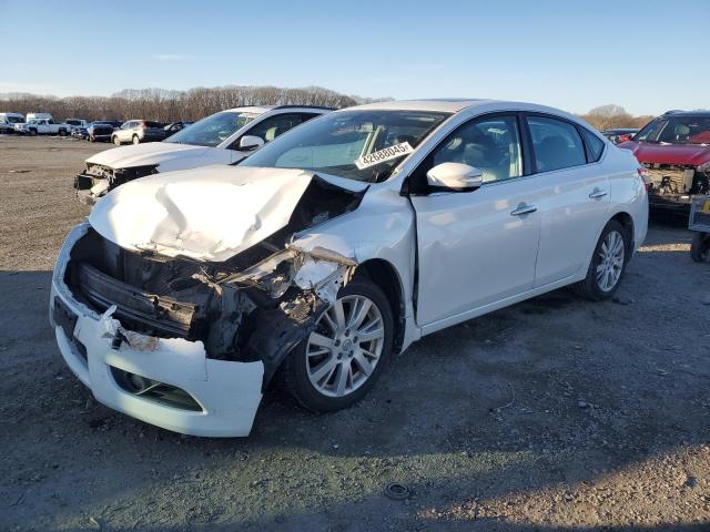 NISSAN SENTRA S 2013 white  gas 3N1AB7AP1DL757049 photo #1