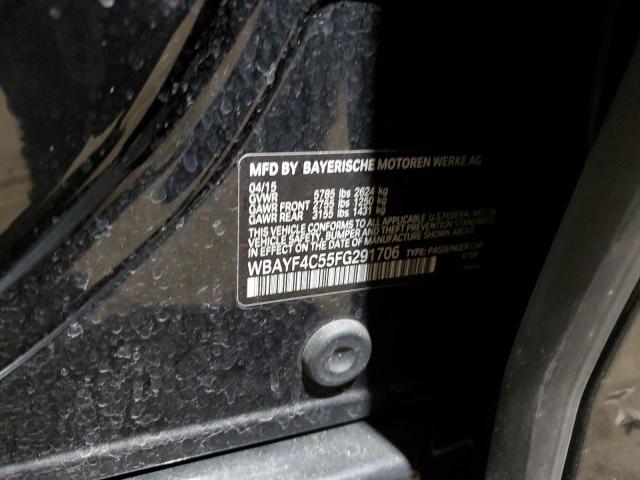 2015 BMW 740 LXI WBAYF4C55FG291706