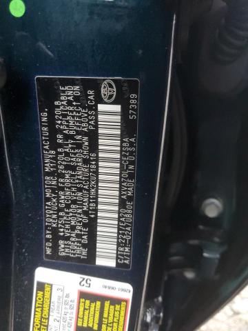 2019 TOYOTA CAMRY L 4T1B11HK2KU718416