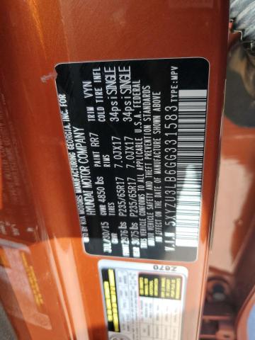 2016 HYUNDAI SANTA FE S - 5XYZU3LB6GG331583