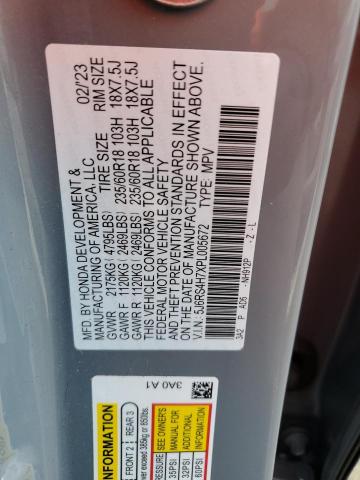 2023 HONDA CR-V EXL - 5J6RS4H7XPL005672