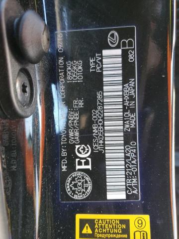 2017 LEXUS CT 200 JTHKD5BH0H2287285