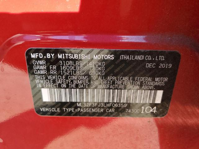 2020 MITSUBISHI MIRAGE G4 - ML32F3FJ3LHF06359