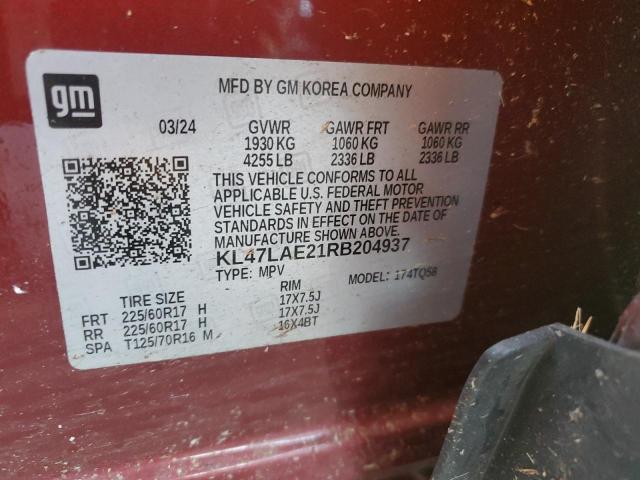 2024 BUICK ENVISTA PR - KL47LAE21RB204937
