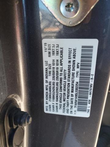 2020 HONDA CR-V TOURI - 7FARW1H95LE002254
