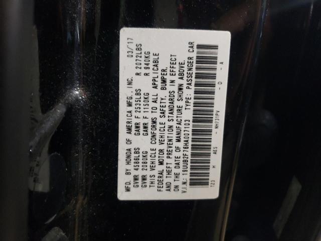 2017 ACURA TLX ADVANC - 19UUB2F76HA007103