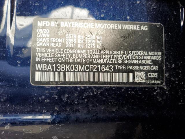 2021 BMW M550XI WBA13BK03MCF21643