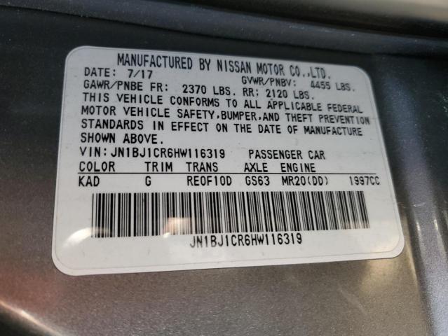 2017 NISSAN ROGUE SPOR JN1BJ1CR6HW116319