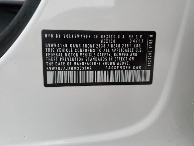 2017 VOLKSWAGEN 411 3VW2B7AJXHM363107