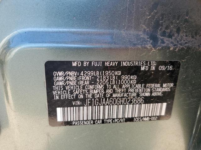 2016 SUBARU IMPREZA - JF1GJAA60GH023686