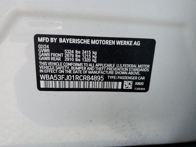 2024 BMW 530 XI - WBA53FJ01RCR84895