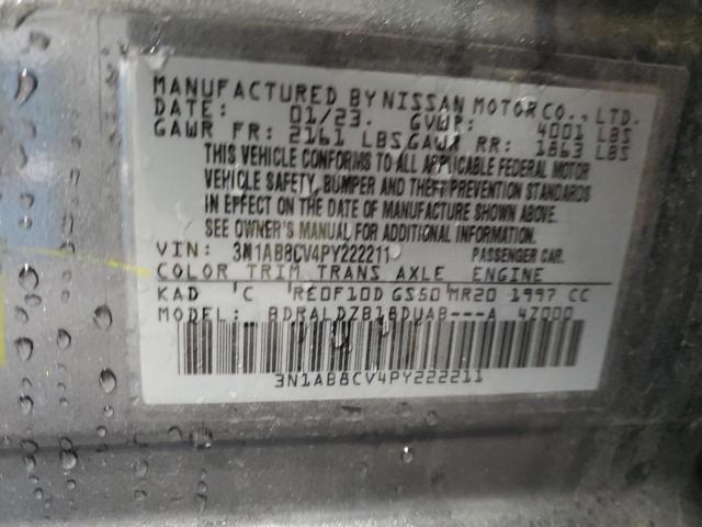2023 NISSAN SENTRA SV - 3N1AB8CV4PY222211