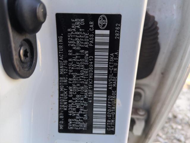 2017 TOYOTA CAMRY LE 4T1BF1FK7HU369413
