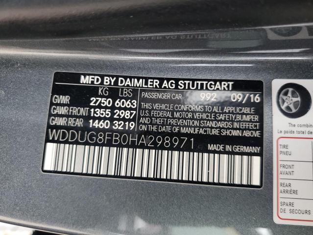 2017 MERCEDES-BENZ S 550 4MAT - WDDUG8FB0HA298971