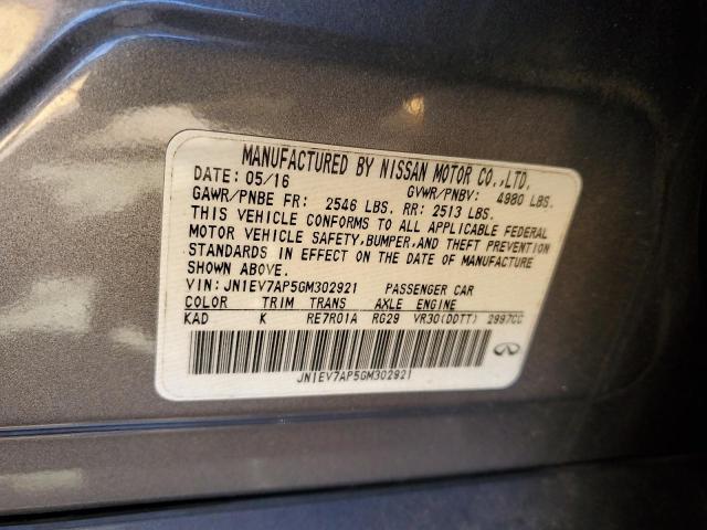2016 INFINITI Q50 PREMIU - JN1EV7AP5GM302921
