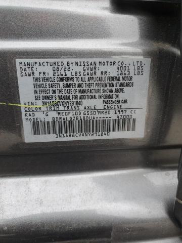 2022 NISSAN SENTRA SV - 3N1AB8CVXNY291840