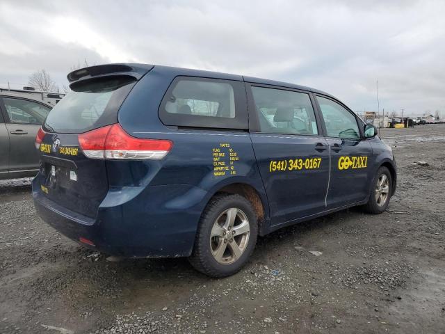 TOYOTA SIENNA 2011 blue  gas 5TDZK3DC9BS054405 photo #4