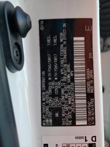 2016 TOYOTA 4RUNNER SR - JTEZU5JR2G5124558
