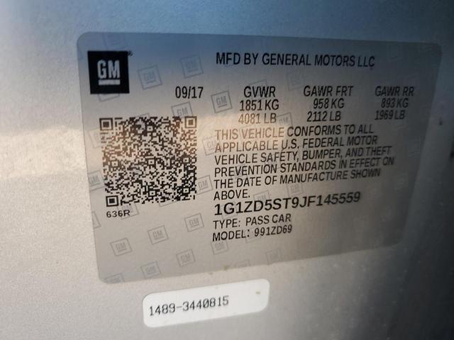 2018 CHEVROLET MALIBU LT - 1G1ZD5ST9JF145559