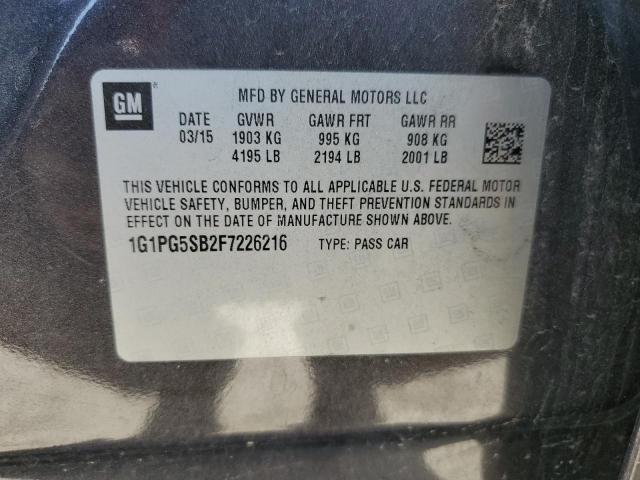 2015 CHEVROLET CRUZE LTZ 1G1PG5SB2F7226216