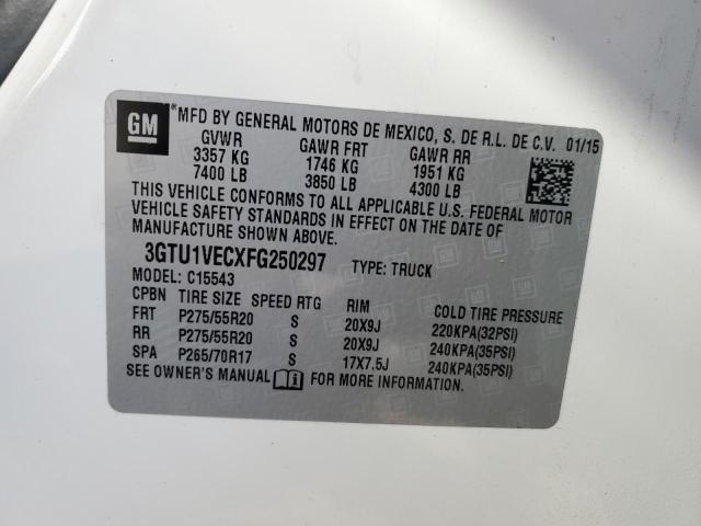 2015 GMC SIERRA C15 3GTU1VECXFG250297
