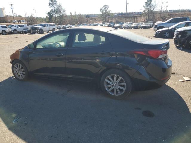 HYUNDAI ELANTRA SE 2015 black sedan 4d gas KMHDH4AE2FU355602 photo #3