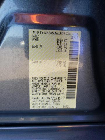 2015 NISSAN ALTIMA 2.5 1N4AL3AP1FN357617
