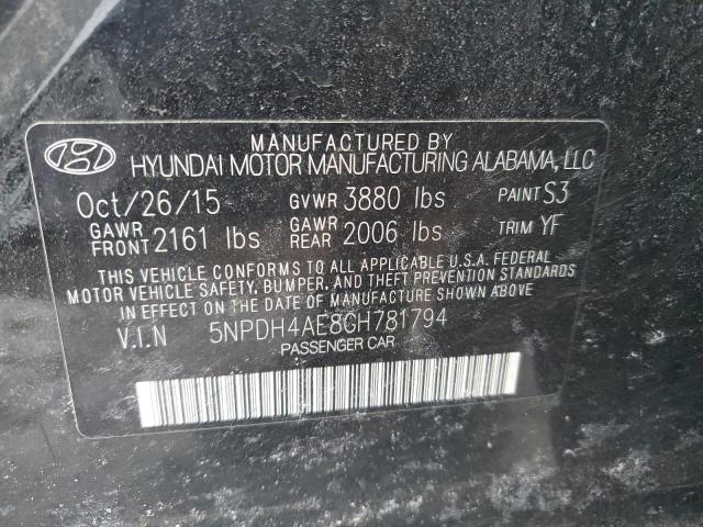 2016 HYUNDAI ELANTRA SE - 5NPDH4AE8GH781794