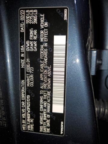 2023 VOLVO S60 PLUS 7JRH60FW3PG251319