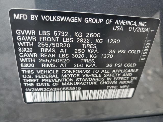 2024 VOLKSWAGEN ATLAS SE - 1V2WR2CA3RC553915