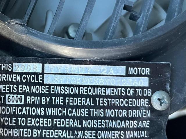 2008 VESPA MOPED L8YTCKPFX8Y012360