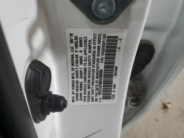 2019 HONDA INSIGHT TO 19XZE4F90KE000984