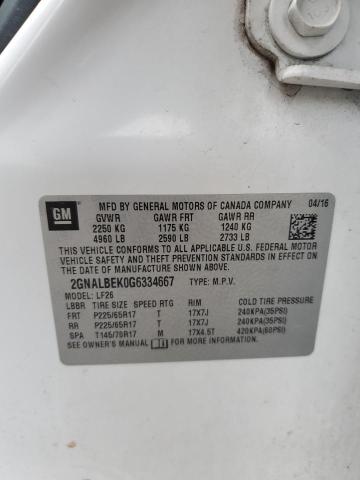 2016 CHEVROLET EQUINOX LS - 2GNALBEK0G6334667