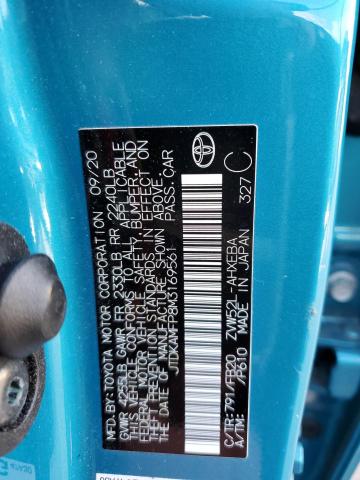 2021 TOYOTA PRIUS PRIM JTDKAMFP8M3169561