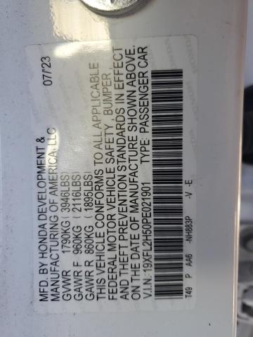 2023 HONDA CIVIC 19XFL2H50PE021901