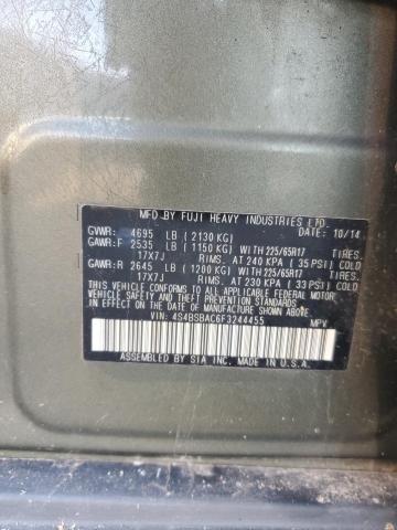 2015 SUBARU OUTBACK 2. - 4S4BSBAC6F3244455