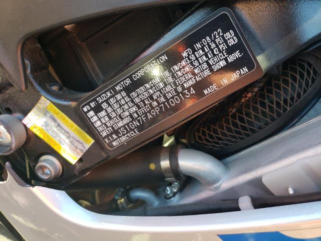 2023 SUZUKI GSX-R600 JS1GN7FA9P7100134