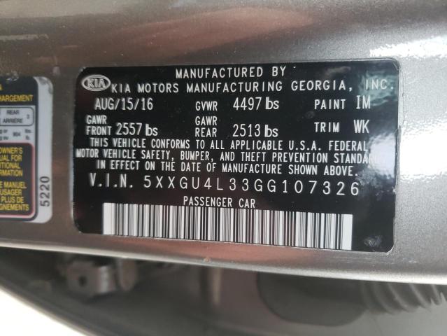 2016 KIA OPTIMA EX - 5XXGU4L33GG107326
