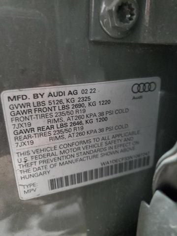 2022 AUDI Q3 PREMIUM - WA1DECF33N1087247