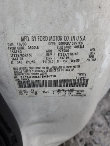 2001 FORD F250 SUPER #3304893538