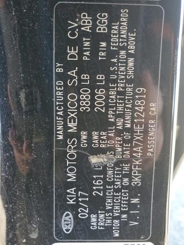 2017 KIA FORTE LX - 3KPFK4A7XHE124819