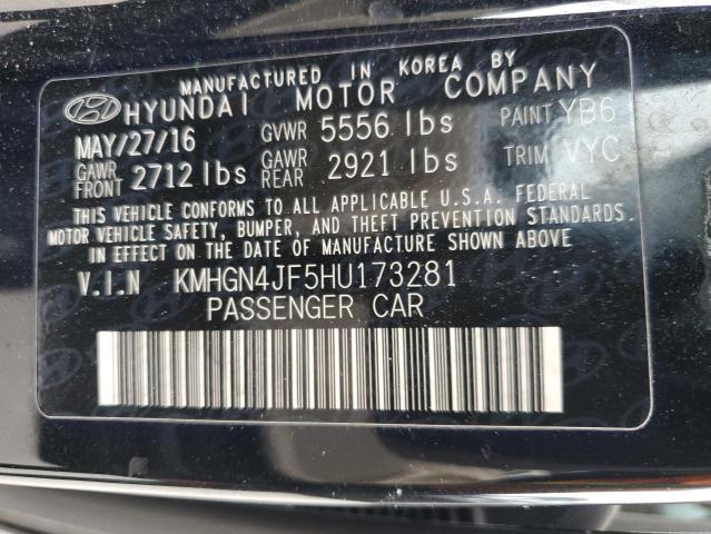 2017 GENESIS G80 ULTIMA KMHGN4JF5HU173281