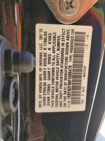 2015 HONDA CIVIC EX - 19XFB2F88FE086476