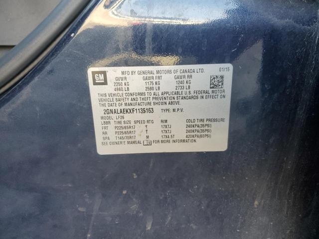 2015 CHEVROLET EQUINOX LS - 2GNALAEKXF1135163
