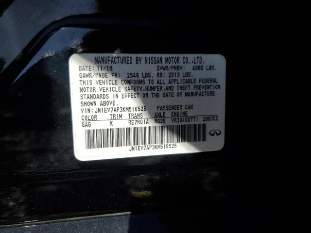2019 INFINITI Q50 LUXE - JN1EV7AP3KM516525