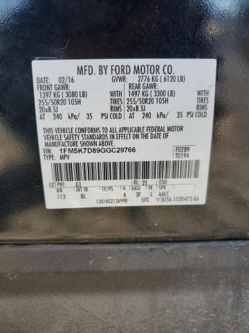 2016 FORD EXPLORER X - 1FM5K7D89GGC29766