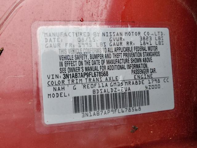 2015 NISSAN SENTRA S 3N1AB7AP9FL678568